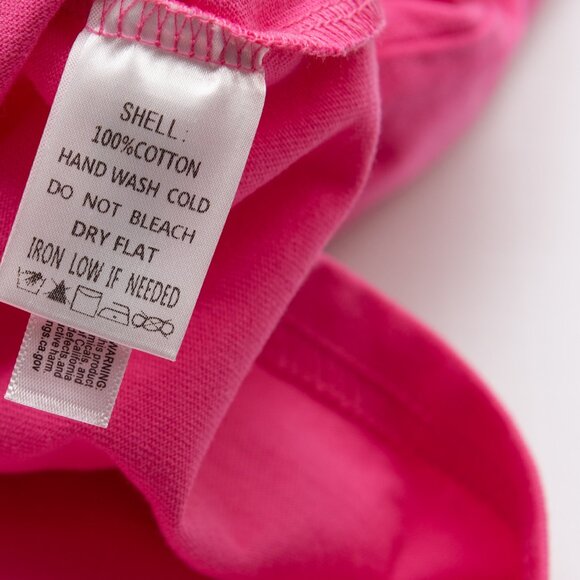 Peach Love "Feeling Lucky" Embroidered Patch Tee Cropped Rainbow Pink Small New - Picture 5 of 7